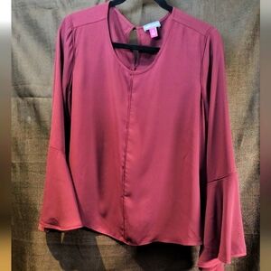 Vince Camuto - Women's Top Plum/Dark Wine Size Medium